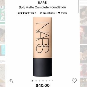 NARS SOFT MATTE FOUNDATION